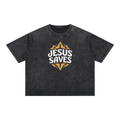 Mineral Wash Boxy Cotton T-Shirt